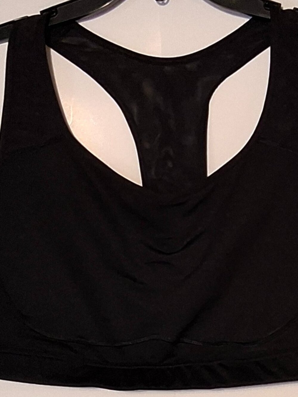 Old Navy Active Go-Dry Black Racerback Sports Bra Medium Support